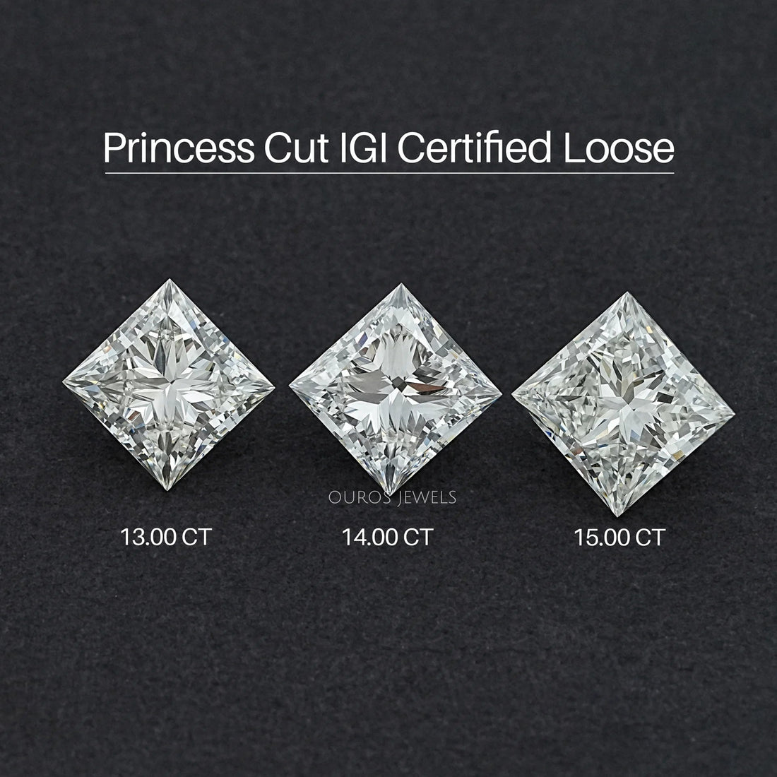 Cerified Princess Cut Lab Grown Diamond