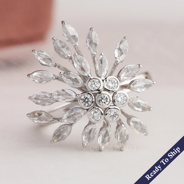 Cluster Lab Diamond Cocktail Ring Ring