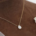 Step Cut Pear Lab Diamond Solitaire Pendant Necklaces