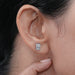 IGI Certified Radiant Cut Lab Grown Diamond Stud Earrings