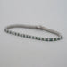 Green Oval Lab Diamond Tennis Bracelet