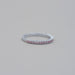 Pink Round Cut Lab Grown Diamond Half Eternity Band Ring