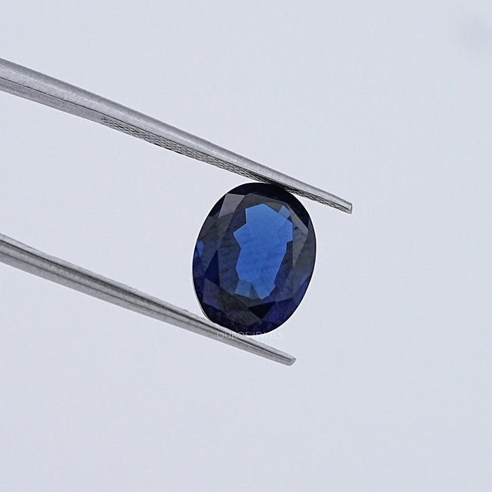 Oval Cut Lab Sapphire Gemstone Loose