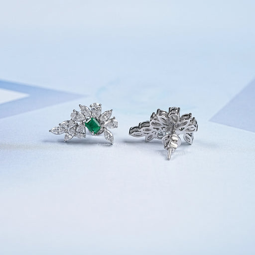 Marquise & Pear Cluster Diamond Gemstone Earrings Earring