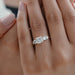 Five Stone Princess Lab Diamond Engagement Ring Rings