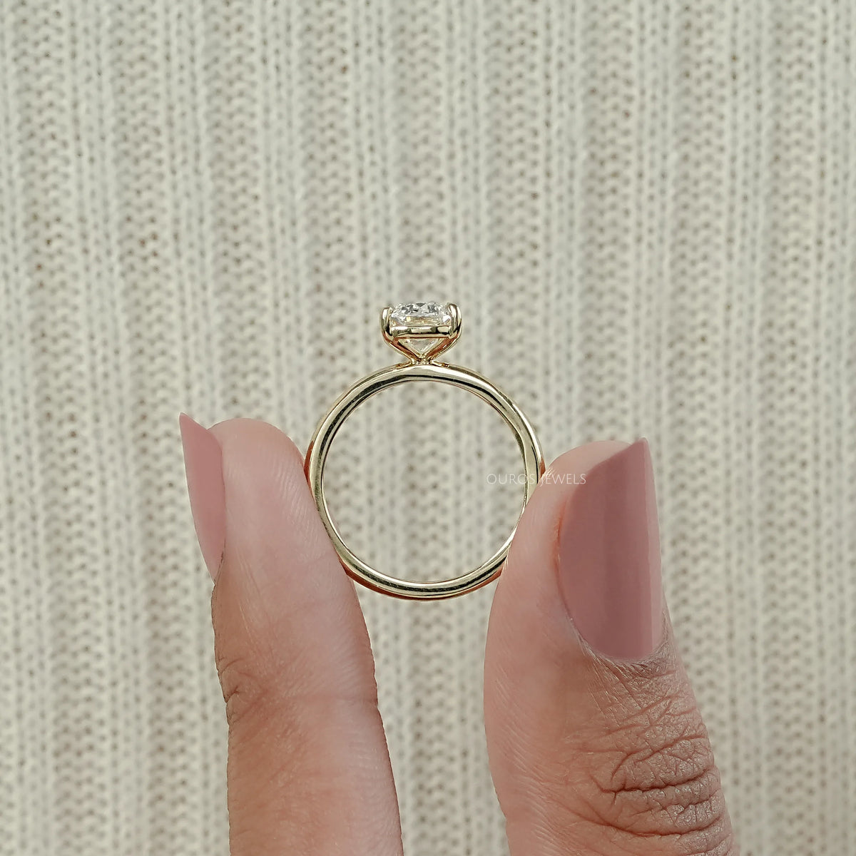Criss Cut Lab Grown Diamond Solitaire Ring Ring