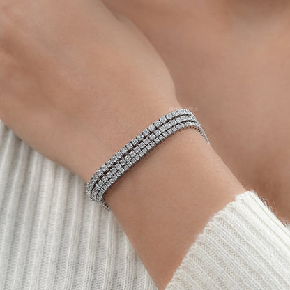 Round Cut Lab Grown Diamond Tennis Bracelet - 3.00 | 4.00 TCW Bracelet
