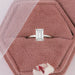 Emerald Cut Lab Diamond Solitaire Engagement Ring Ring
