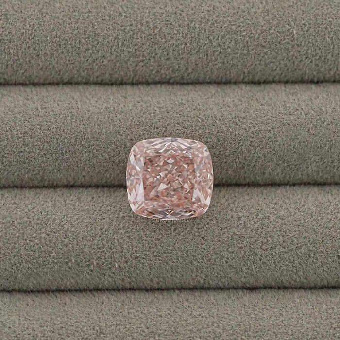 Fancy Intense Pink Cushion Cut Lab Grown Diamond Loose
