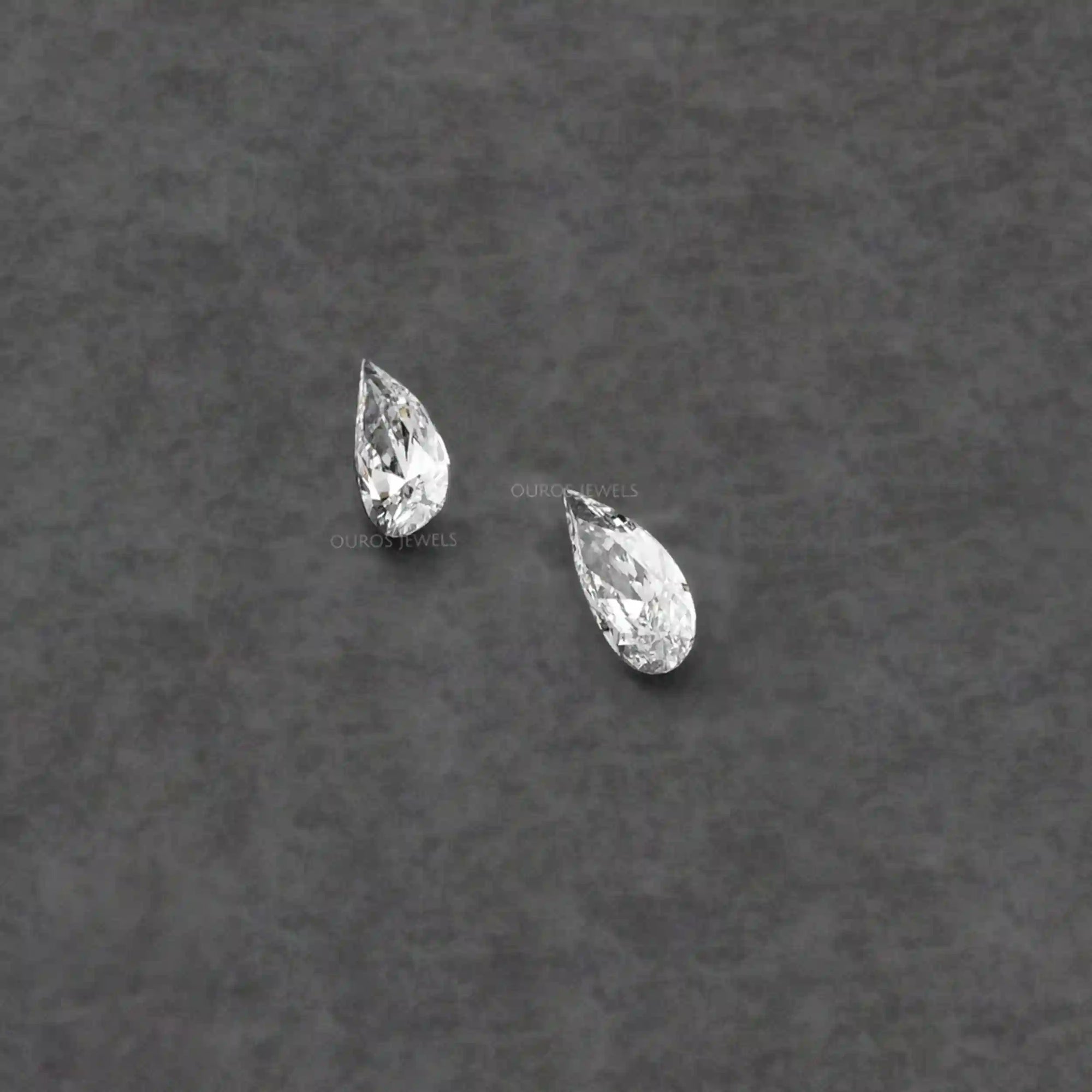 Long Pear Cut Lab Grown Pair Diamond Loose