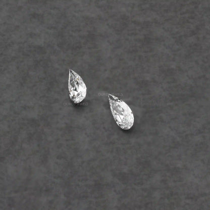Long Pear Cut Lab Grown Pair Diamond Loose