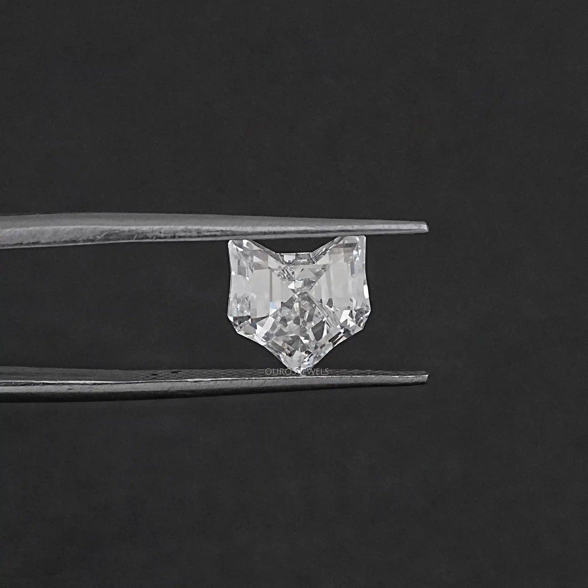 Antique Shape Cat Face Cut Lab Grown Diamond Loose