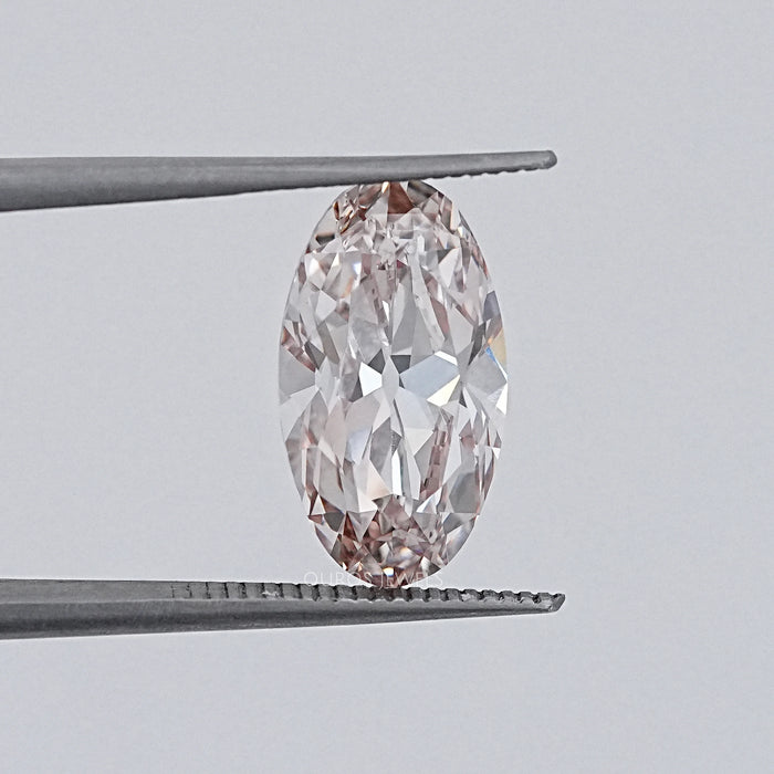 Light Champagne Old Mine Moval Cut Loose Diamond Loose