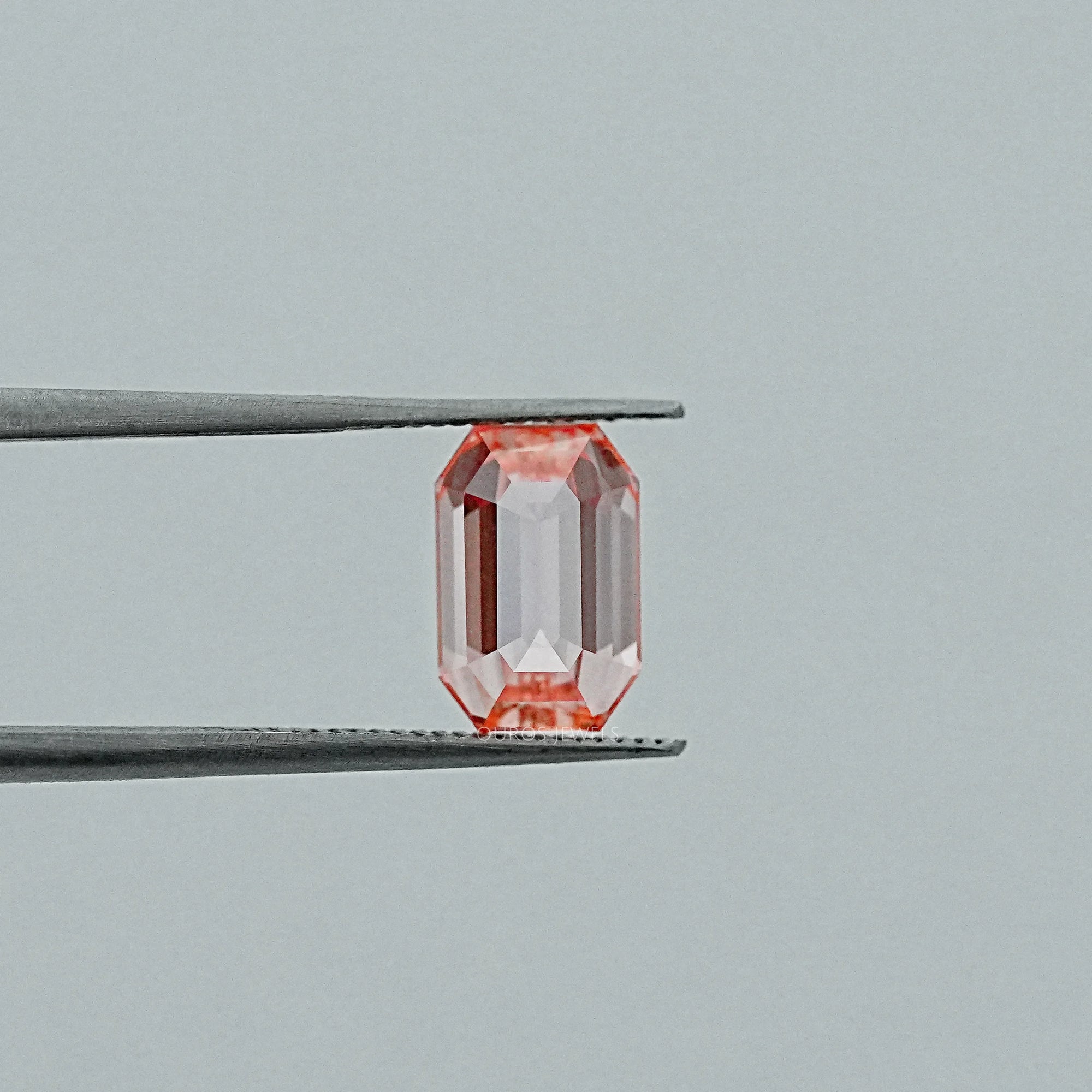 Light Pink Old Mine Emerald Lab Grown Diamond Loose