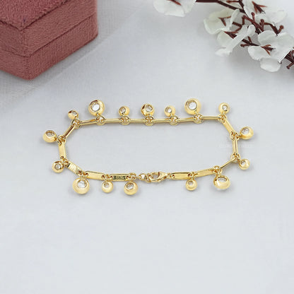Armband mit im Rosenschliff geschliffenen Labordiamanten