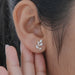 Marquise And Round Lab Diamond Leaf Earrings Earrings