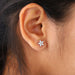 Floral Shape Marquise Diamond Earring Earring