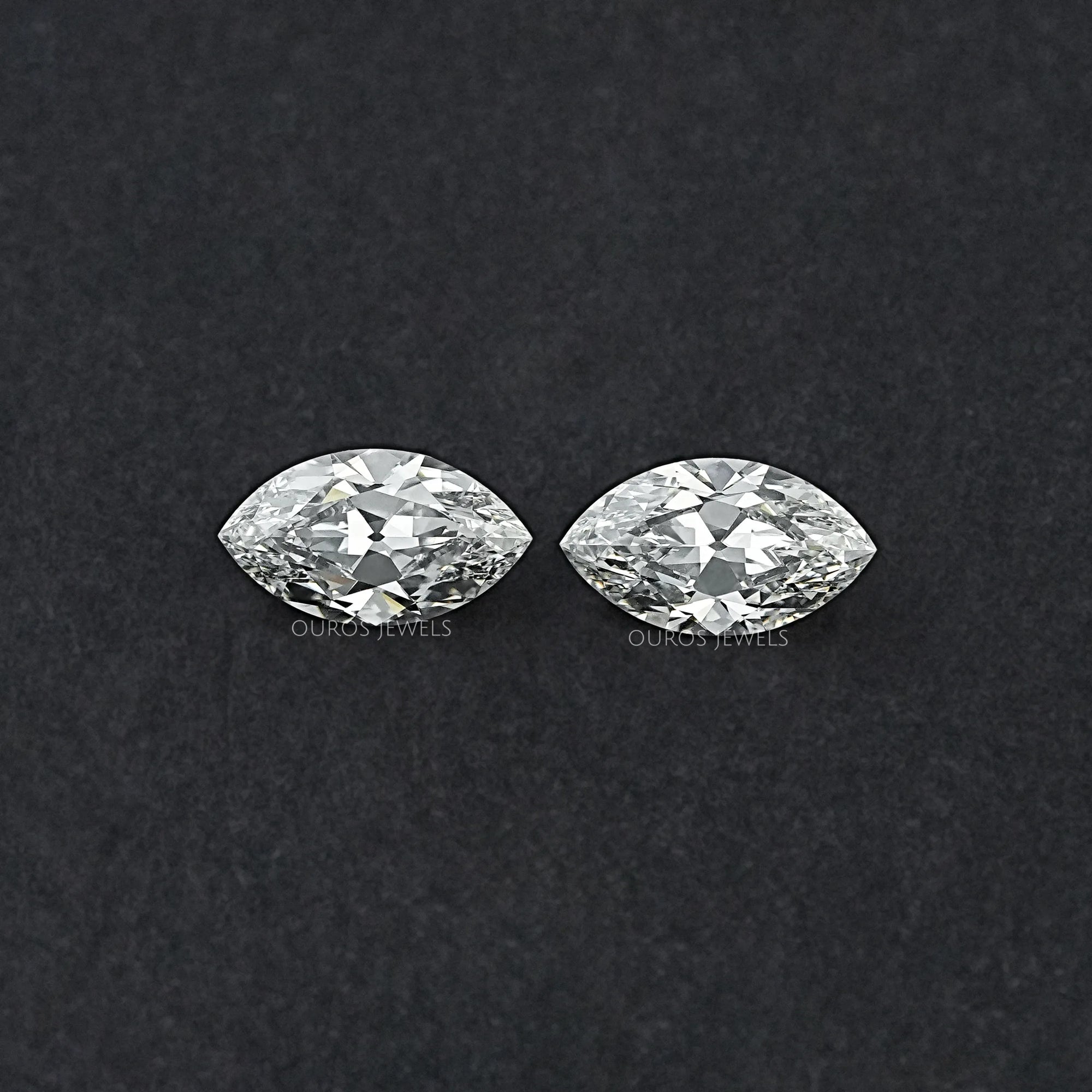 Old Mine Marquise Lab Diamond Matching Pair Loose