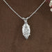 Marquise Lab Diamond Solitaire Bail Pendant Necklaces
