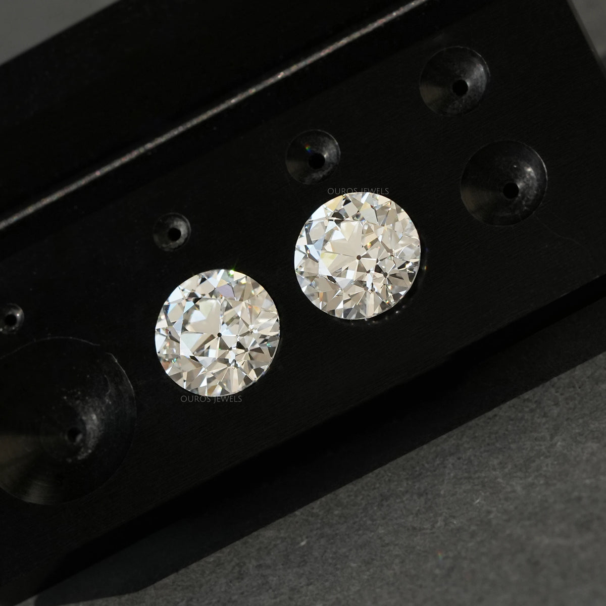 Old European Round Lab Diamond Pair Loose