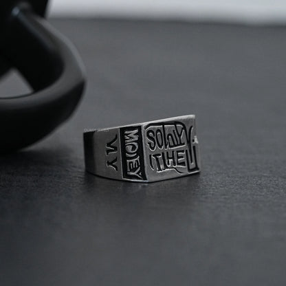 Men's Engraved Wedding Band Rings