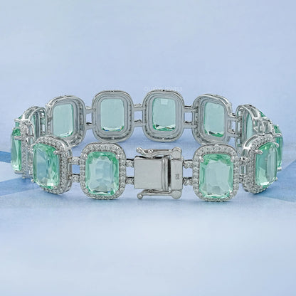 Rubin-Armband mit ovalen Edelsteinen