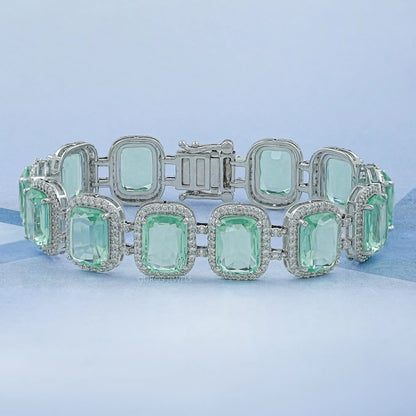 Rubin-Armband mit ovalen Edelsteinen