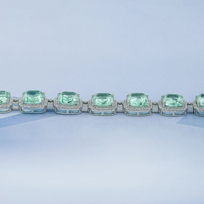 Rubin-Armband mit ovalen Edelsteinen