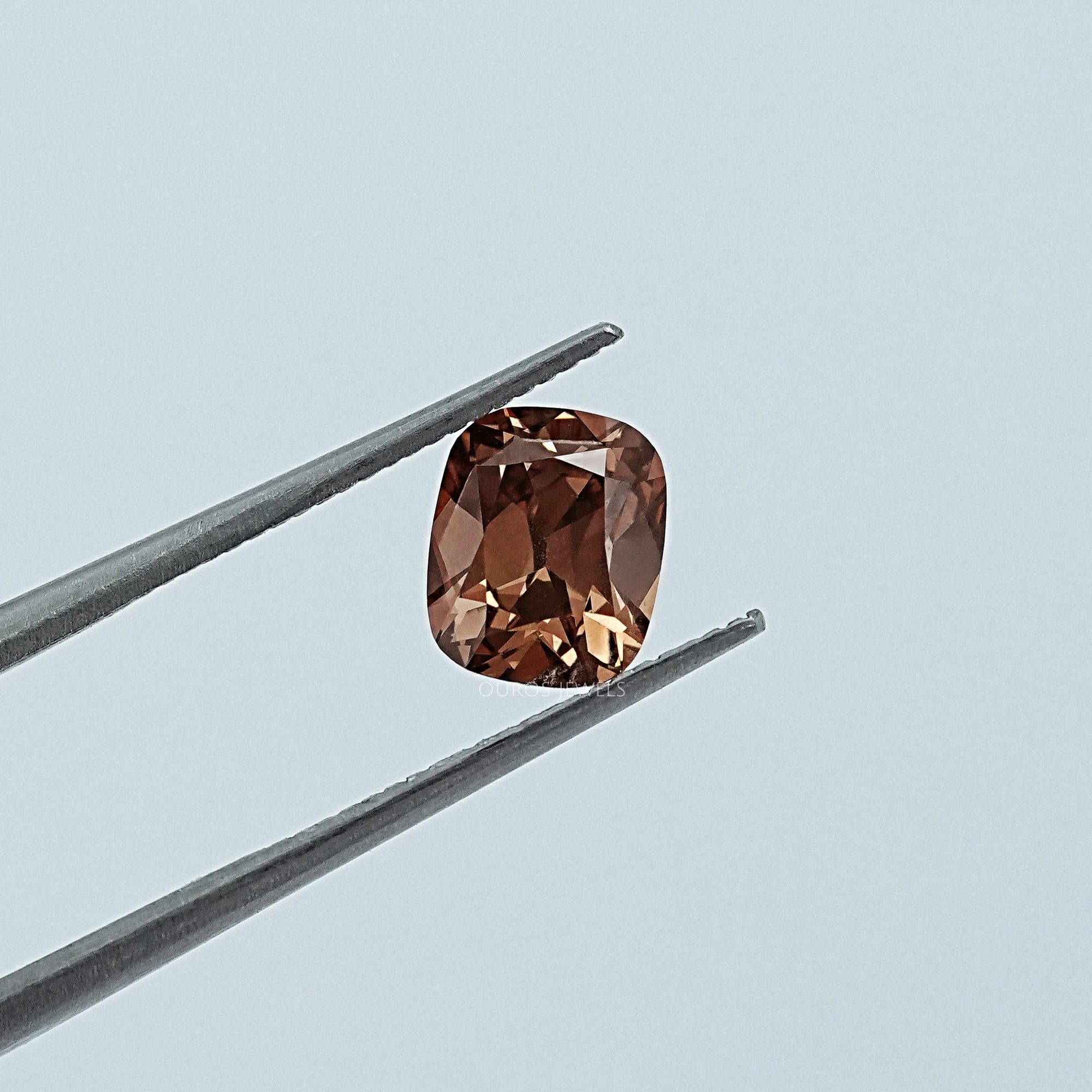 Brown Modified Cushion Lab Grown Diamond Loose