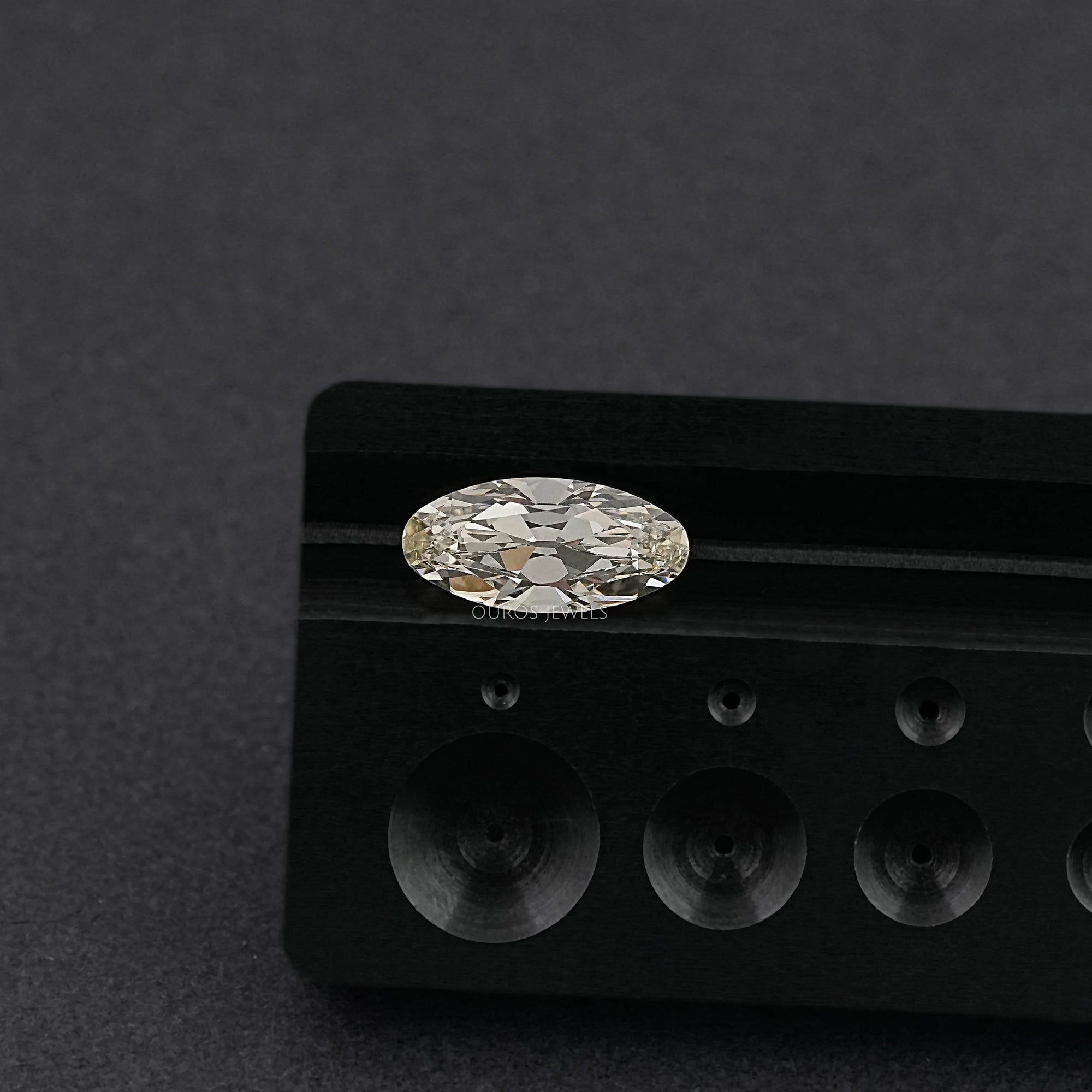 Old Mine Moval Cut Lab Diamond