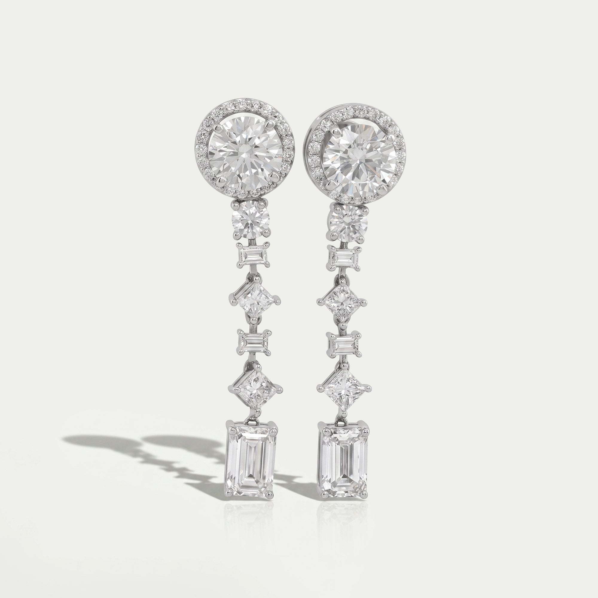 Multi Shape Lab Grown Diamond Earring