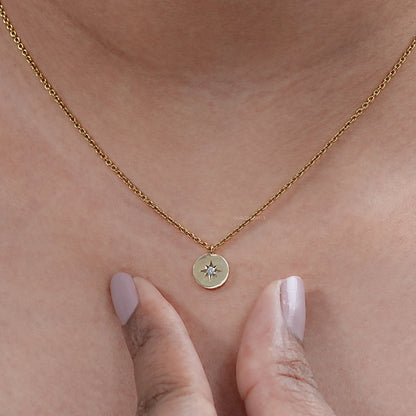 Star Round Cut Lab Grown Diamond Pendant Necklaces