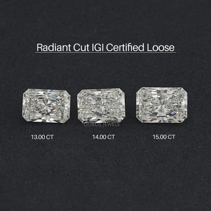 IGI Certified Radiant Cut Lab Grown Diamond Loose