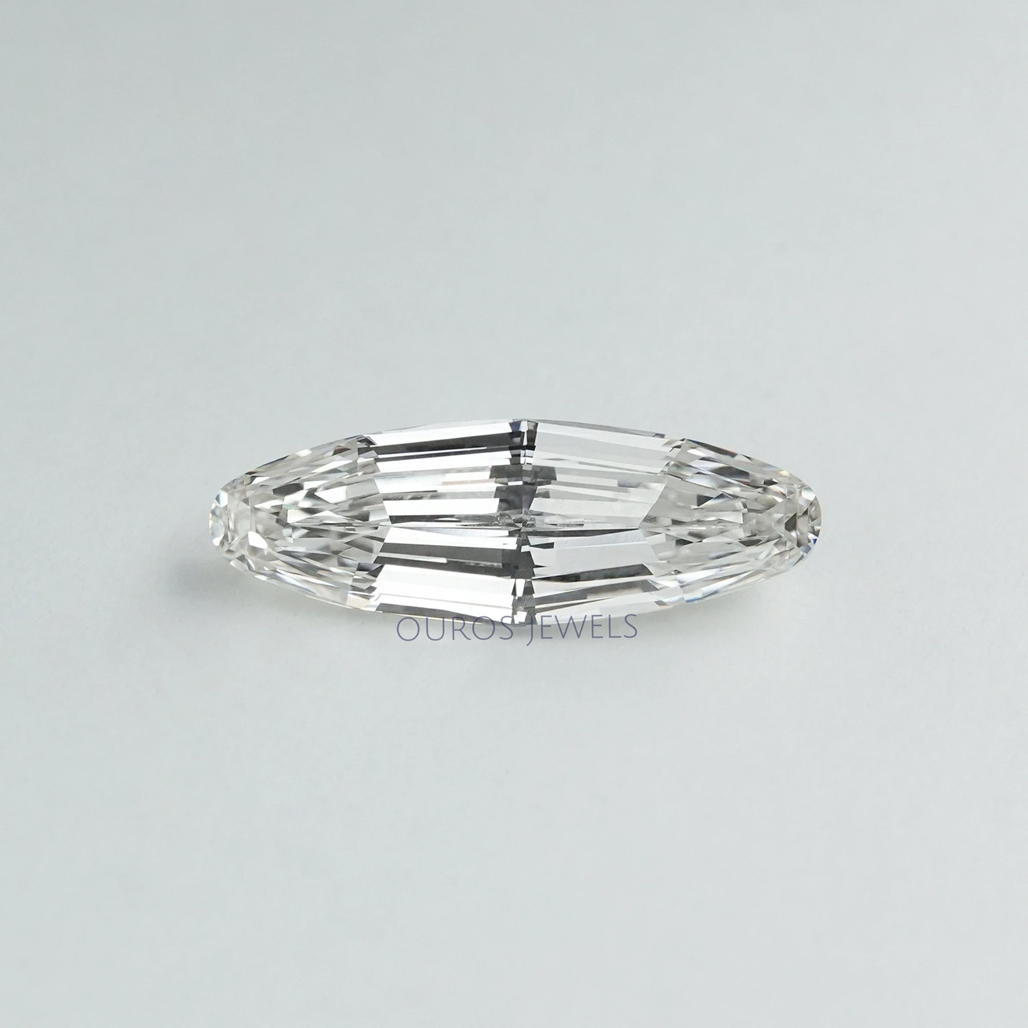 2.83 Carat Long Oval Cut Lab Diamond Loose