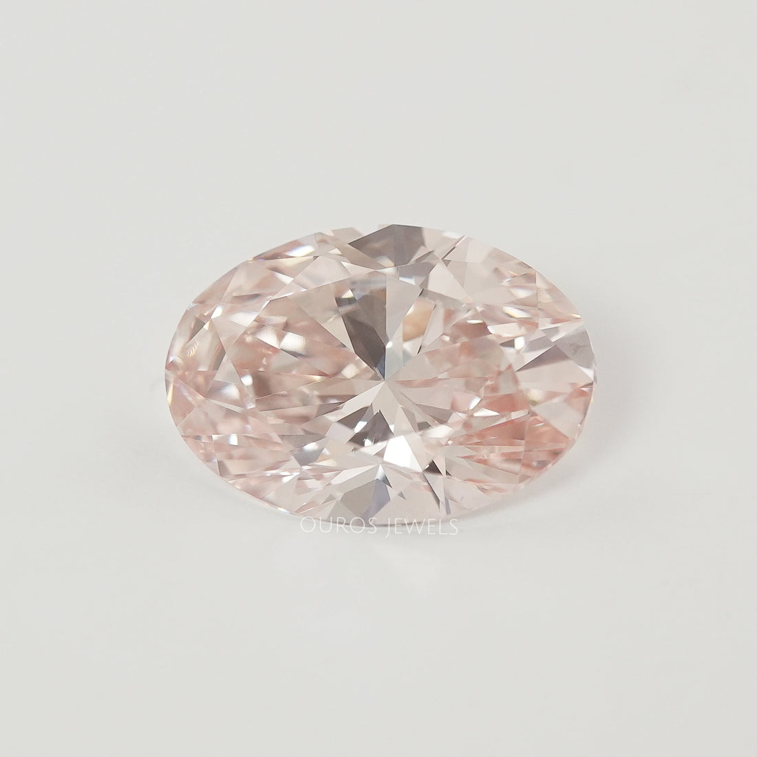 Oval Shape Fancy Intense Pink Lab Grown Diamond