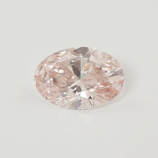 Oval Shape Fancy Intense Pink Lab Grown Diamond