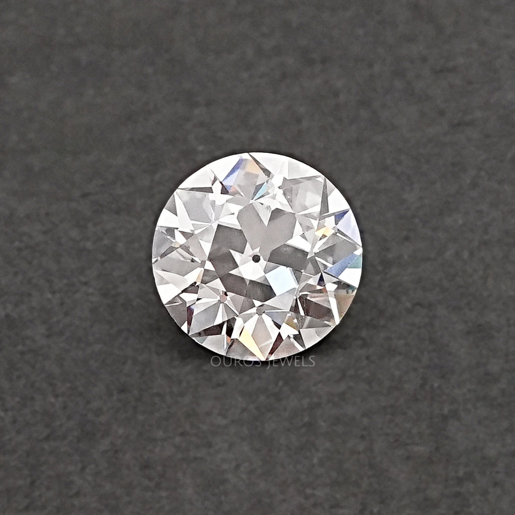 Flower Pattern Old European Round Cut Diamond GH Loose