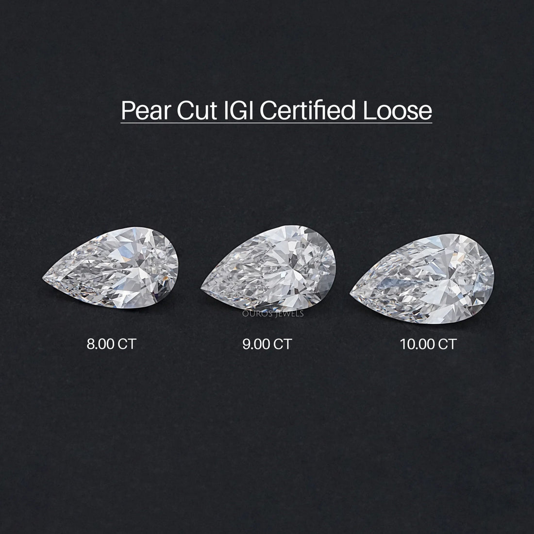 Certified Pear Cut Lab Grown Diamond Loose