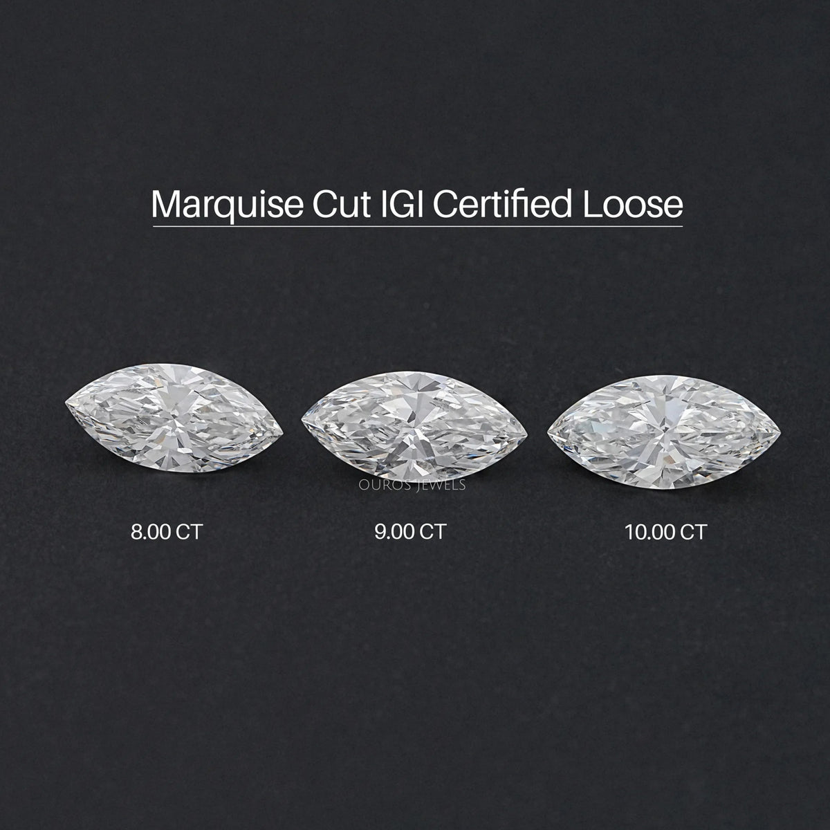 Certified Marquise Cut Lab Grown Diamond Loose