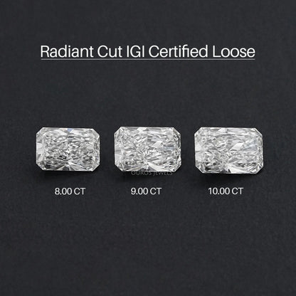 IGI Certified Radiant Cut Lab Grown Diamond Loose