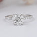 Old European Round Cut Solitaire Accent Engagement Ring Ring