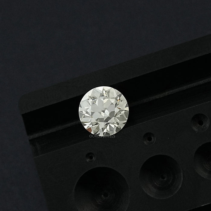 Flower Pattern Old European Round Cut Loose Loose