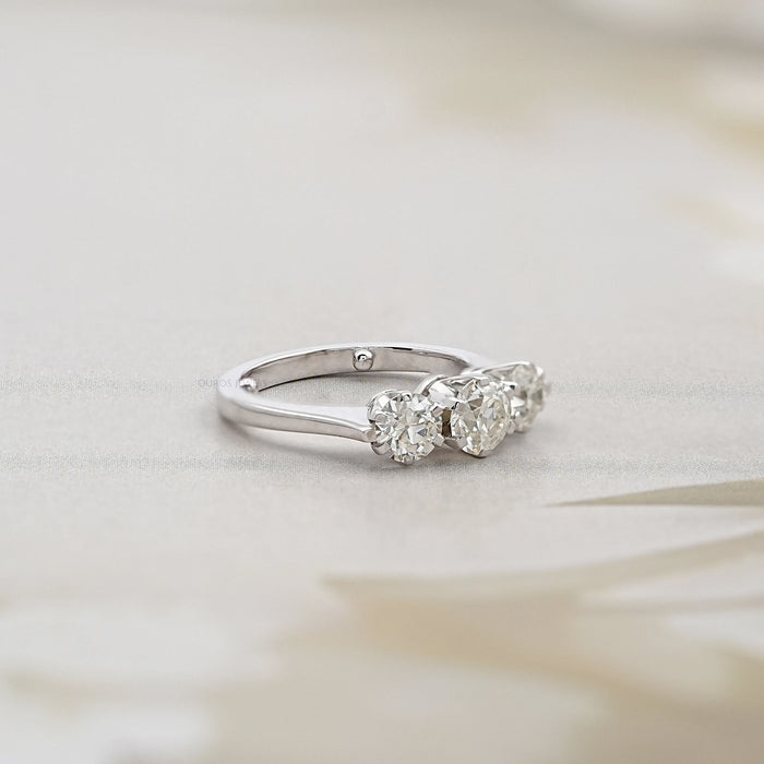 Trilogy Old European Round Cut Engagement Ring Rings