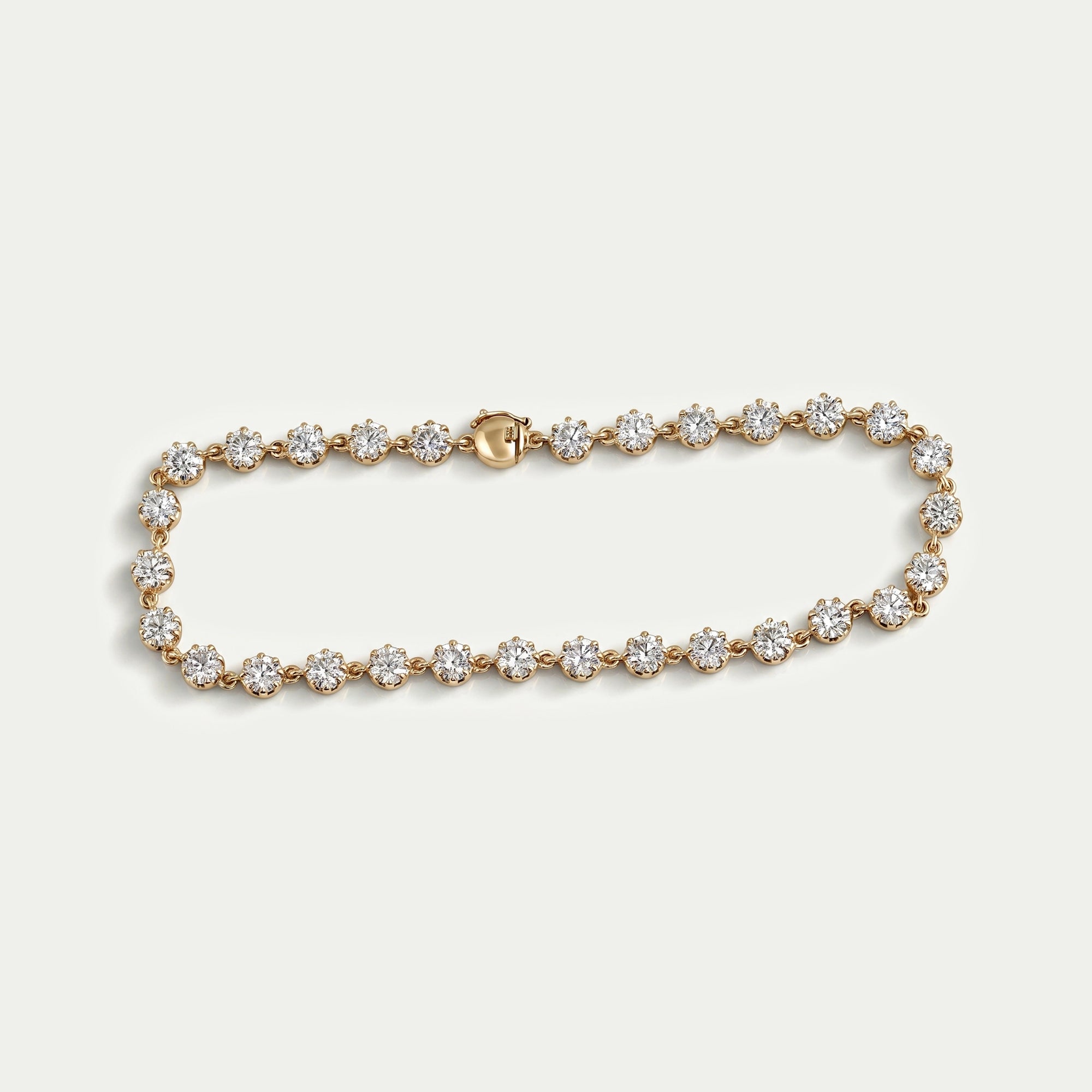 OEC Rundschliff Labor Diamant Armband mit Schwarzer Beschichtung