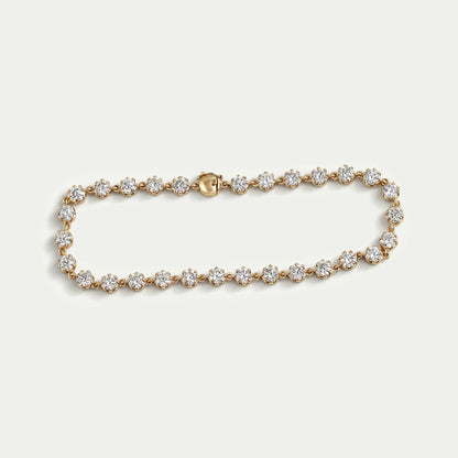 OEC Rundschliff Labor Diamant Armband mit Schwarzer Beschichtung