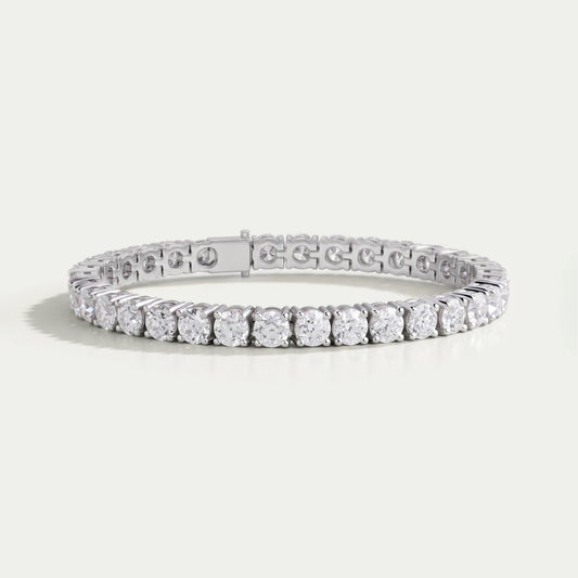 Old European  Round Cut Lab Diamond Tennis Bracelet