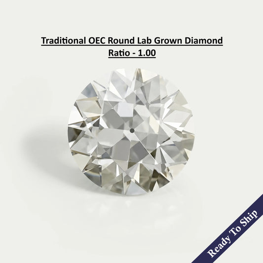 3.35 Karat traditioneller lose geschliffener Diamant im Altschliff