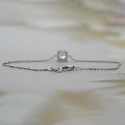 Multi-Labor-Diamantarmband mit Lünettenfassung und Solitär-Kette