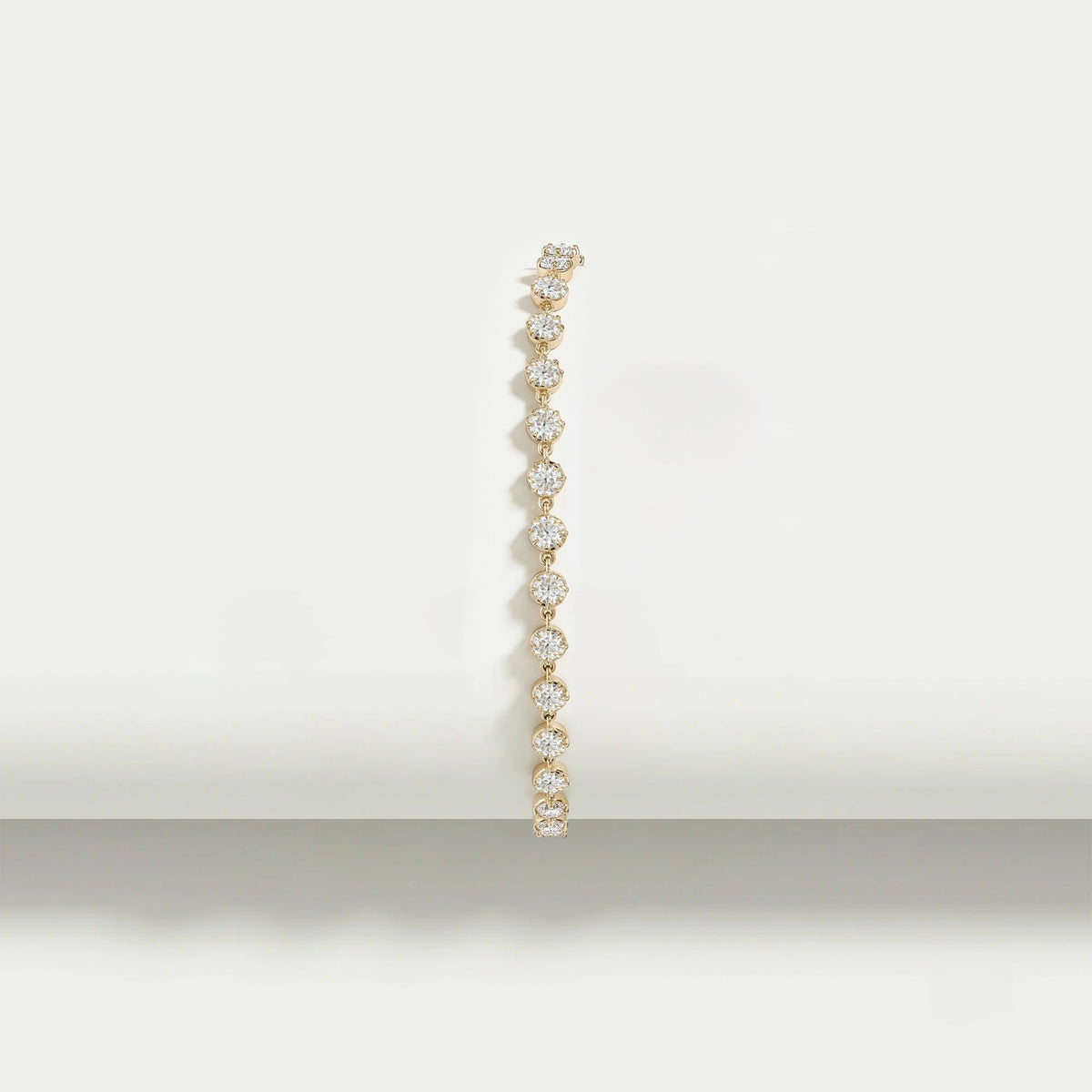 Old European Round Cut Lab Diamond Bracelet Bracelet