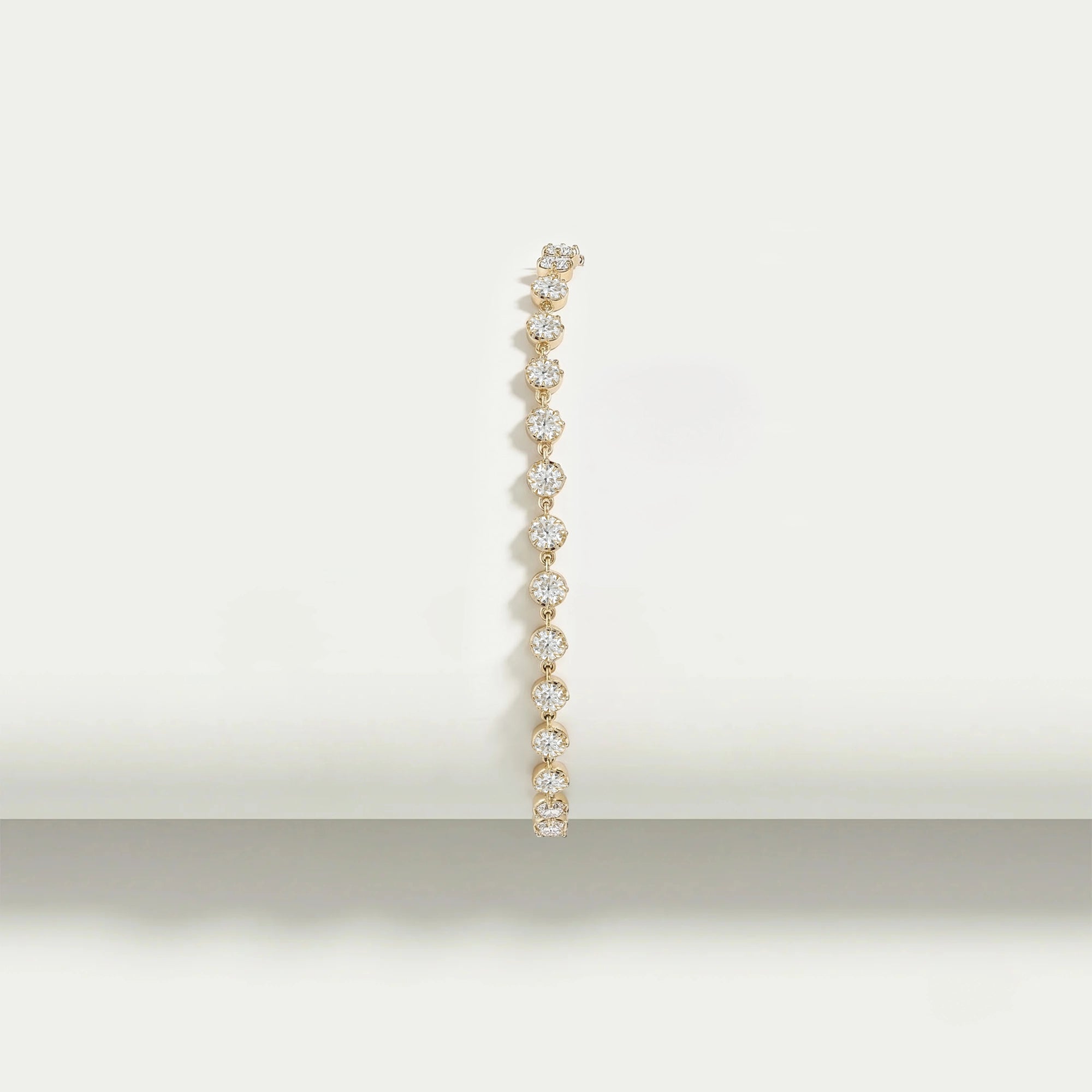 OEC Rundschliff Labor Diamant Armband mit Schwarzer Beschichtung